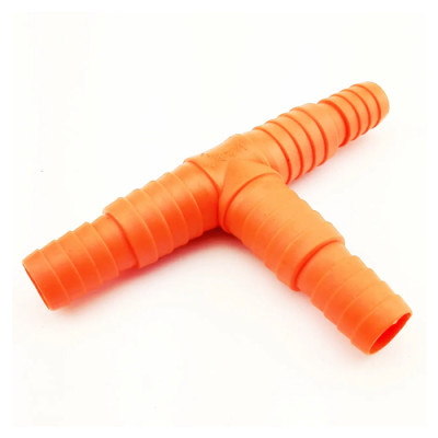 Трійник перехідник для шланга 1/2-3/4 помаранчевий  / 30шт