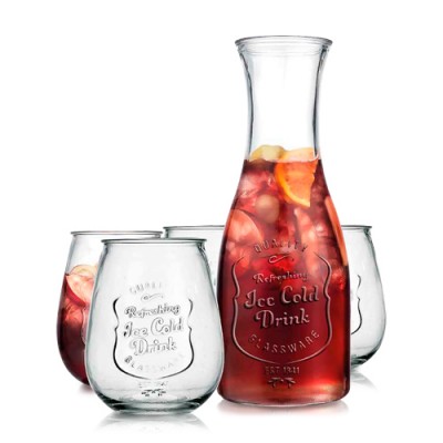 Набір для соку 5пр 4*780мл+графин 1,16л /9099-1