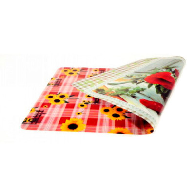 Клейонка двустороння пластик 60*100 см МІКС/6898