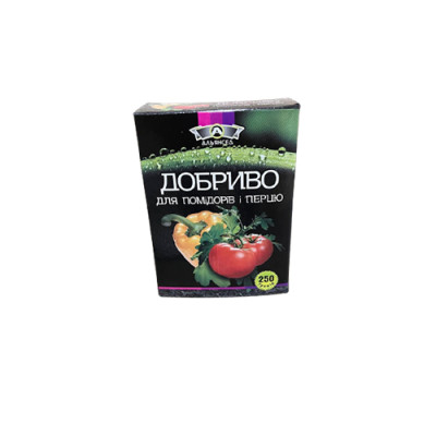 Добриво сухе для Томатів та перцю 250гр Альянсед /уп 21шт