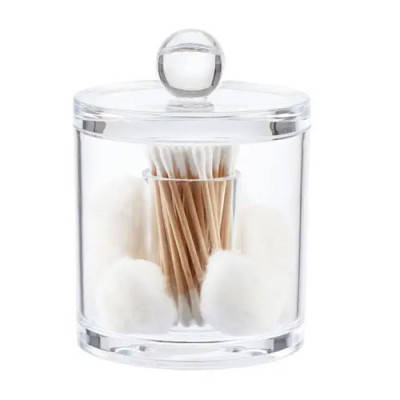 Органайзер для ватних паличок та дрібниц круглий/уп.24шт