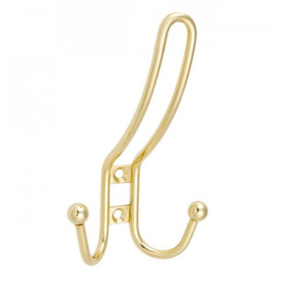 Гачок подвійний великий проволка GР золото /уп.30шт