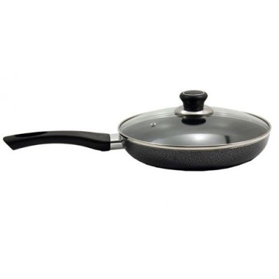 Сковорода з АП/покриттям d=280 з кришкою скло PN-28Н NON-STICK Мармур