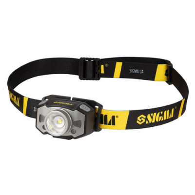 Ліхтарик налобний 300Лм 1200мАч з сенсором і фокусуванням LED (акумулятор)