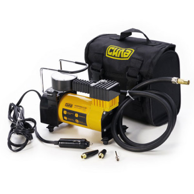 Компресор авто однопорш. 35л/хв, 12V, 7атм. СТАНДАРТ зміний шланг+прикурювач 