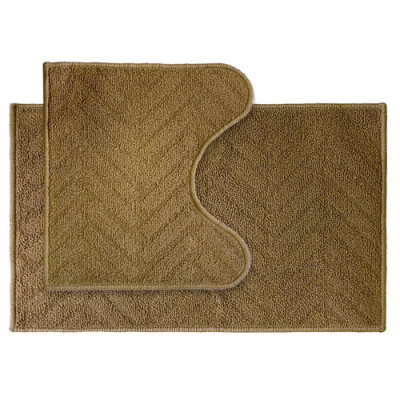 Набір килимків підлогових для ванної кімнати та туалету Dariana 44*70см,44*40см бежевий Llittle