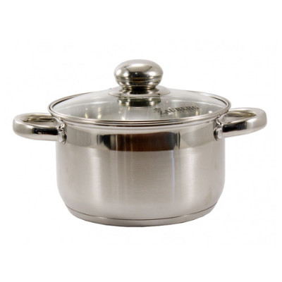 Каструля нерж.сфер. 3.6л.ск. кришка / ZB-3.6С