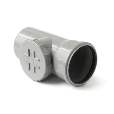 Ревізія ПВХ каналіз. 110мм сіра (внутрішня)/40шт. в уп. Україна