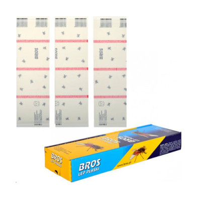 Липучка для мух BROSS плоска 100шт