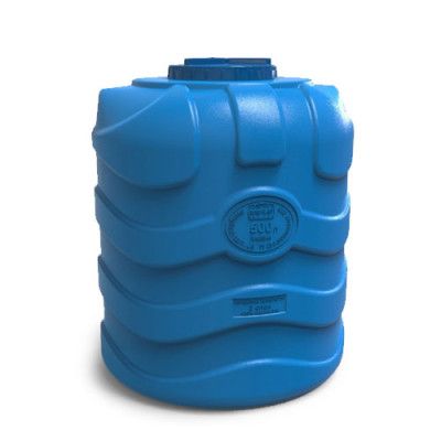 Ємність п/е вертикальна Літолан 500л тришарова 86*103см синя