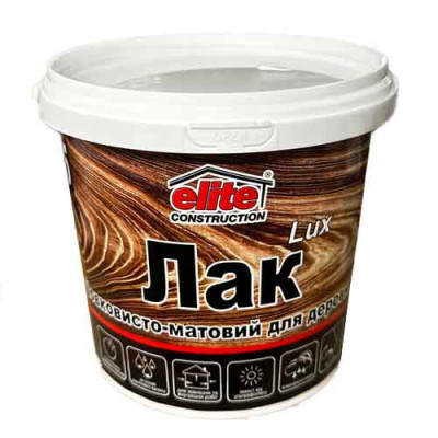 Лак для деревини акриловий шовково-матовий 0,9л Дивоцвіт Україна уп 12шт