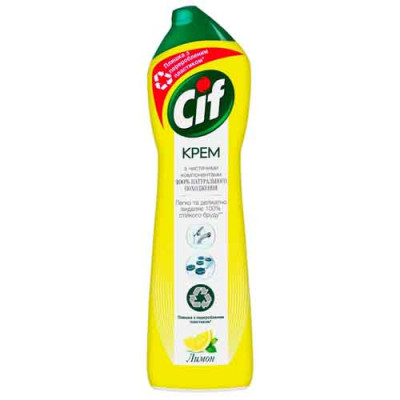 Засіб для чищення універсальний Cif  Active Lemon 500мл уп.16шт Засіб для чищення універсальний Cif  Active Lemon 500мл уп.16шт