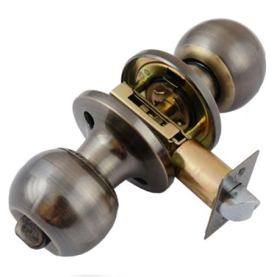 Ручка дверна з замком джанес Eader 607/6072 ЕТ/CP/уп.30шт