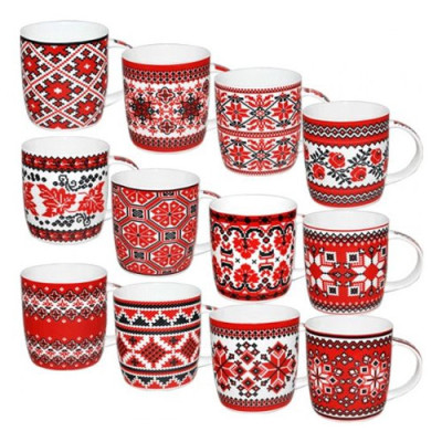 Кружка керам 360мл Вишиванка /2183-1/ уп.48шт