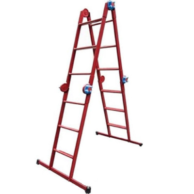 Драбина трансформер ТЕХНОЛОГ металева 3*4 сходинки (макс. вис. 3,7м)