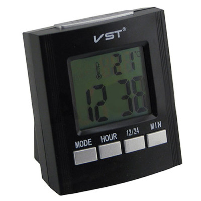 Годинник електричний з будильником VST-7027C 220вт