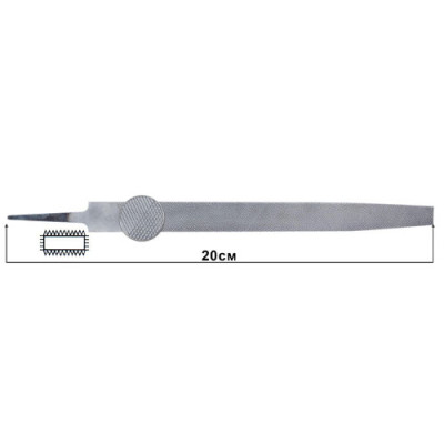 Напилок плоский 200мм /уп 12шт