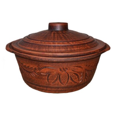 Жаровня (глина) 2л з ручками АНГЛОБ (індів.коробка)/уп.8шт