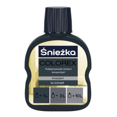 №90 Колорант Снежка COLOREX чорний 100мл уп 10шт