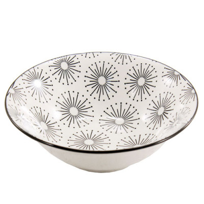 Миска керам 200мм глибока Сніжана /уп. 6шт