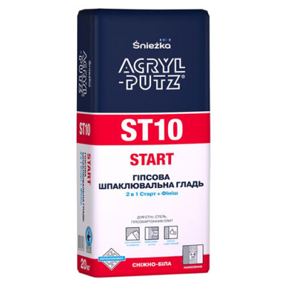 .Шпаклівка Снежка ACRYL-PUTZ ST10 2в1 Старт-Фініш 20кг
