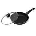 Сковорода з АП/покриттям d=260 з кришкою скло FPN-261D NON-STICK Чорна