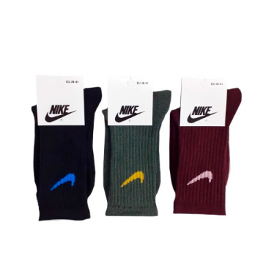 Шкарпетки (№206) висока резинка Nike mix XL106 жін(36-41) Мікс уп.12шт