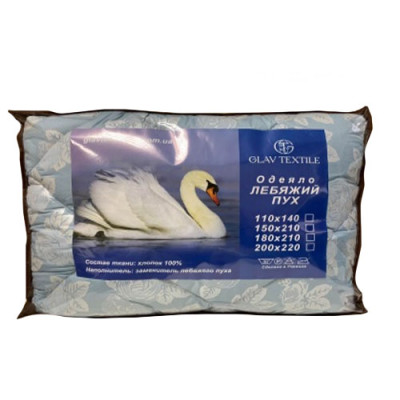 Ковдра тепла Лебяжий пух 175*210 НФ-0041