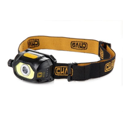 Ліхтарик налобний, Зум з сенсором (Li-ion 1000 мАг),USB-кабель, 69*42*39мм /ящ 100шт