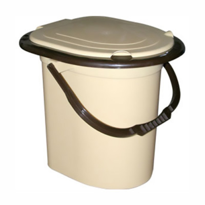 Відро 15л туалетне (бежевий) Біотуалет /уп 5шт