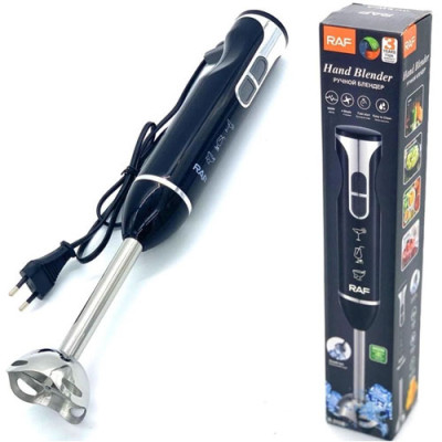 Блендер занурювальний 800Вт чорний Raf R-311B хромована ніжка без гарантії