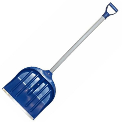 Лопата для снігу ЛЕМІРА пластик з пласт. держаком Велика 44см пластмасова (оцин.. кромка)
