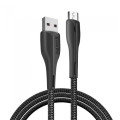 Кабель USB 1м/MicroUSB ColorWay Black 2.4A (CW-CBUM034-BK)