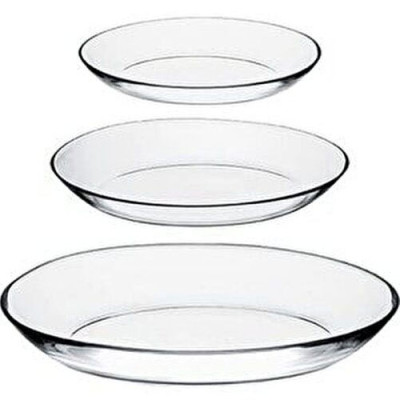 Набір блюд скло 3шт 