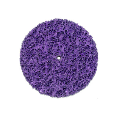 Круг Зачисний з нетканого матер. корал ТИТАН ABRASIVE з тримачем 100мм (Р46) Т27 жорсткий/hard