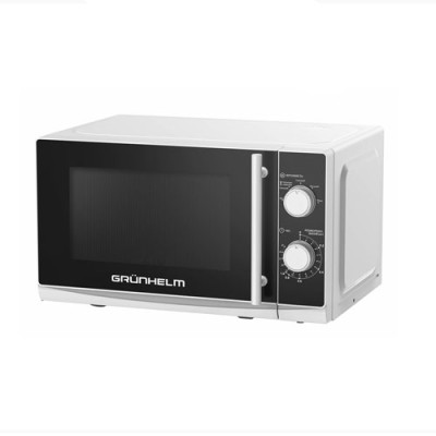 Микрохвильовка 20л 700Вт біла Grunhelm 20MX730-W 5 рівнів потужності механічна гарантія 1 рік