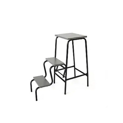 Стілець Драбина Мармур сірий d16мм 645*330*640мм білий