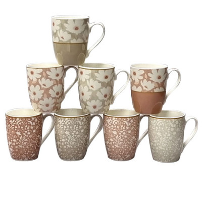 Кружка керам 340мл Квітковий мікс/2091-19