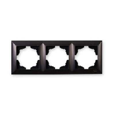 Рамка 3-я горизонтальна (чорна) VISAGE /уп.10 шт