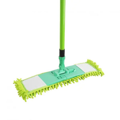 Швабра-натирач (полотер) для прибирання EF SalsaR 44см/ лапша/ червона