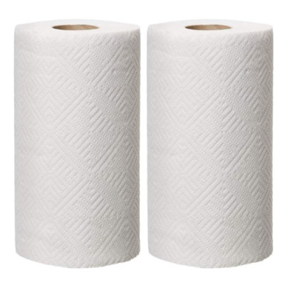 Рушники паперові двошарові СГ 17г/м білий н/гл уп.2шт