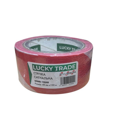 Стрічка сигнальна (48*100) білий/червон. SSWWR-10048 LT /уп.48шт