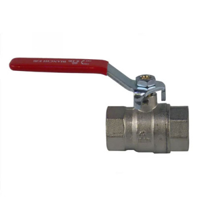 Кран кульовий 3/4 ВВ ручка SANPOL червоний (шар латунь)