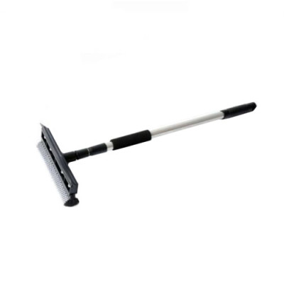 Скломийка губка 25см ручка алюмінієва телескоп 60-98см сіра