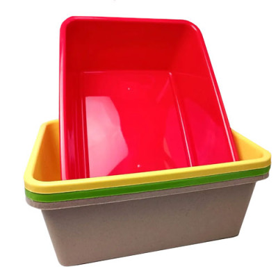 Таз 8л п/е харч. прямокутний LAM Бежевий/263/13