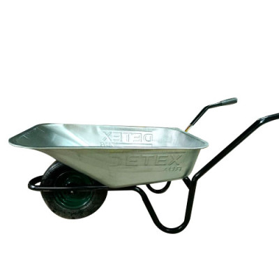 Тачка Детекс D-1 /1 колесо пневмо з підш 3,5*8 85л г/п-150кг (85zPN358MB) кузов оц. рама кольорова