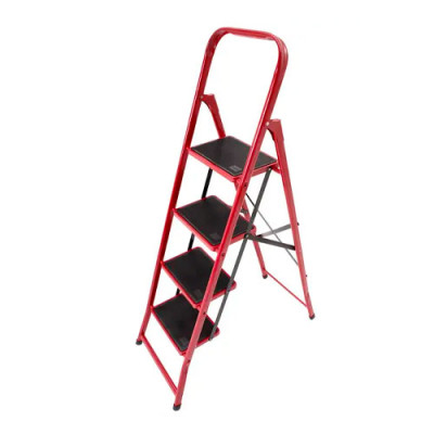 Драбина сталева МАСТЕР ПРОФІ 4 сходинки з килимком (380*260мм висота 1000мм)