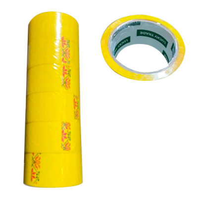 Скотч 45мм /60м/ жовтий LT /уп.6 (ящ.72шт)