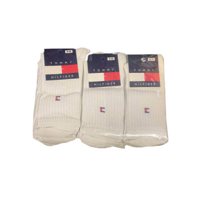 Шкарпетки (№274) висока резинка Tommy XL107b чол (41-45) Білі уп.12шт