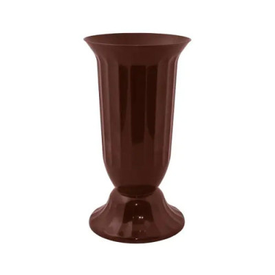 Вазон для квітів №2 d-220мм h-450мм з підставкою Коричневий